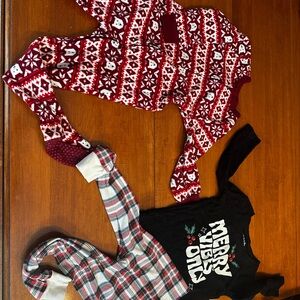 Lot of 2 Old Navy 3T Holiday Pajamas